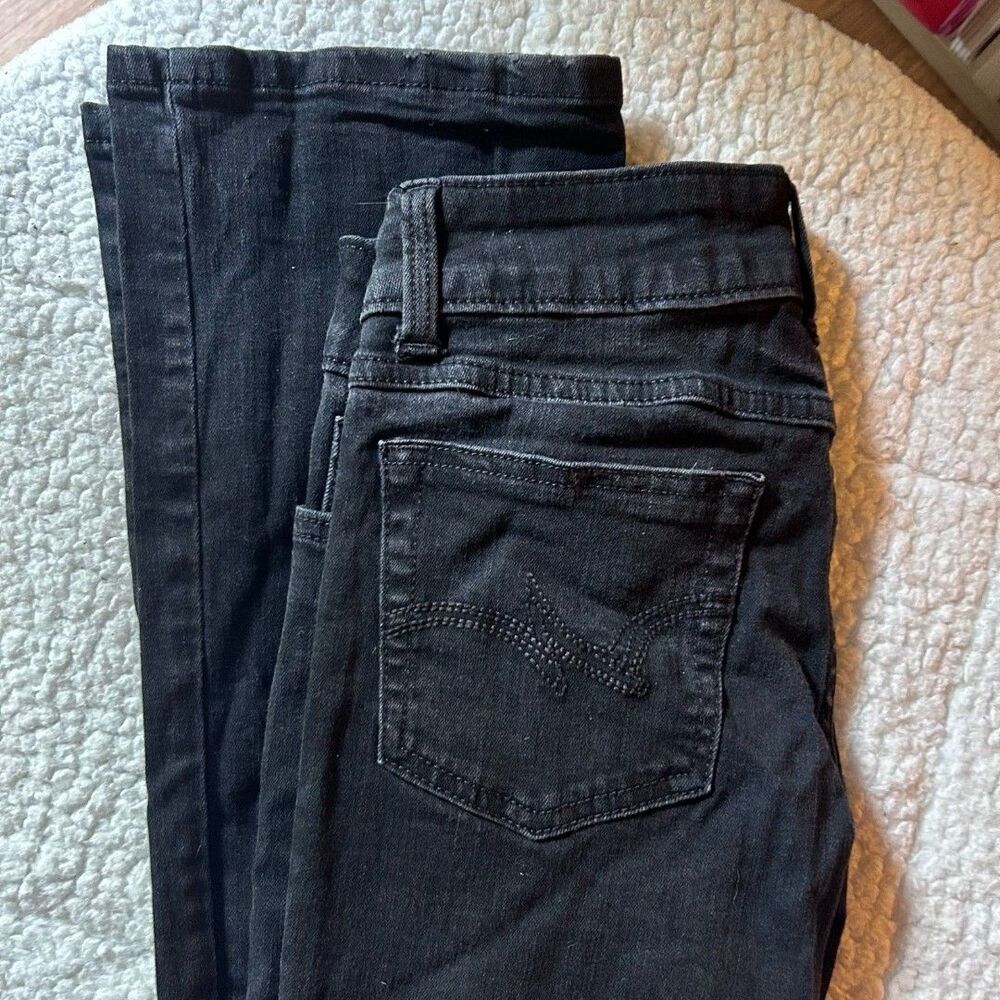 Wrangler Black Skinny Bootcut Jeans Size 1 XS Y2K Low Rise Denim